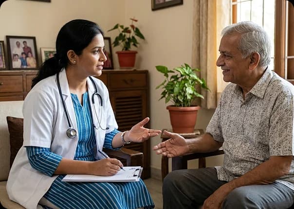 Doctor consultation at home