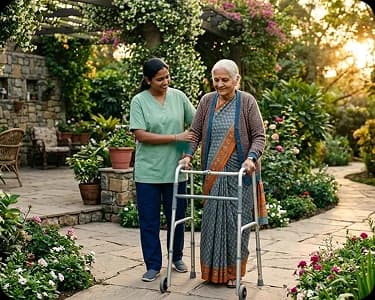 Regular elderly care at home
