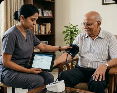 Diagnostic testing support for elderly