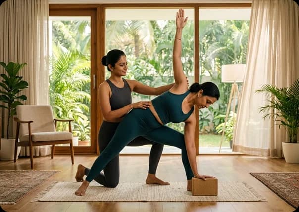Personalised yoga session at home