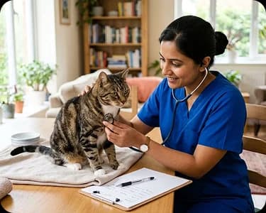 Pet health check at home