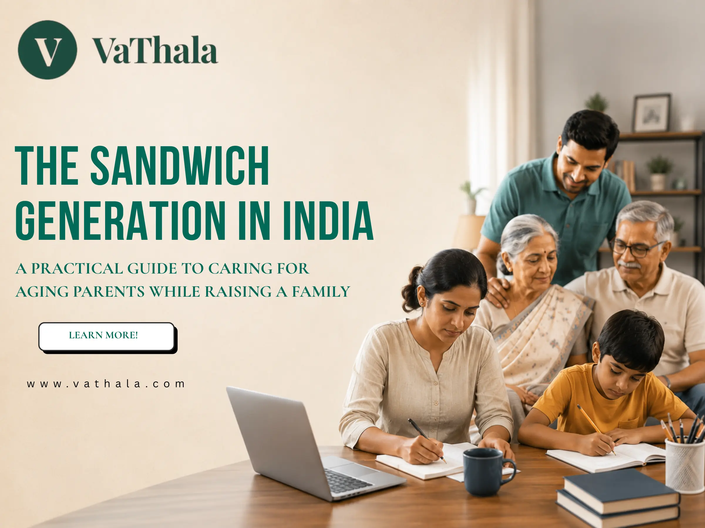 The Sandwich Generation in India: A Practical Guide to Caring for Aging Parents While Raising a Family